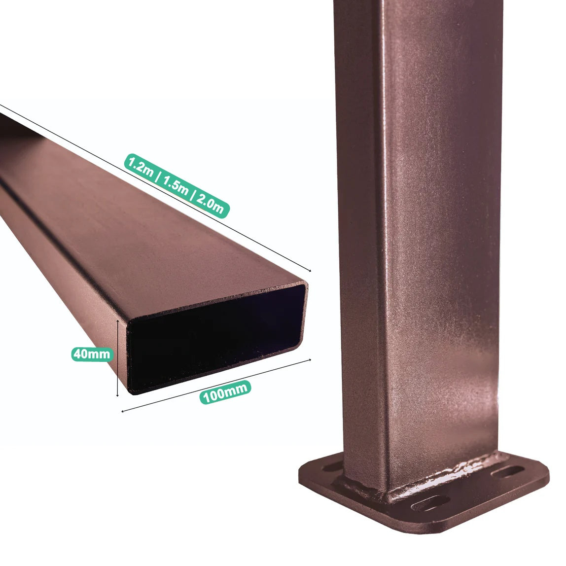PILON CU TALPĂ SUDATĂ, 100X40mm