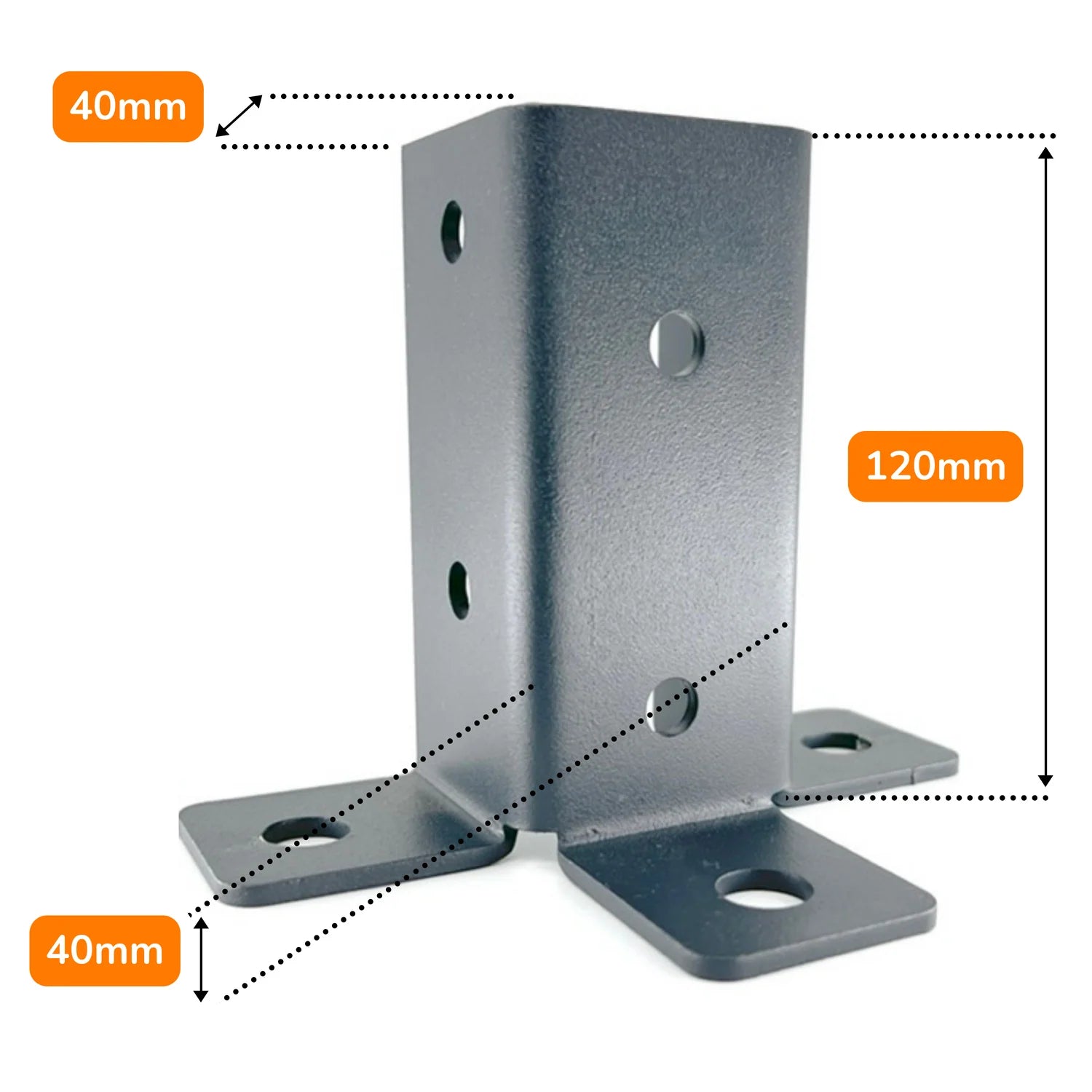 Suport Pilon 40x40 Gri